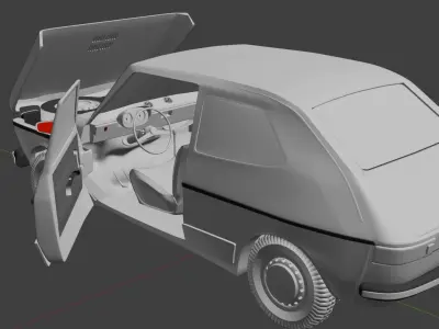 Fiat 127 Printable model 3D print model