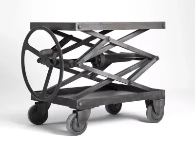Industrial Scissor Lift Table 3D model