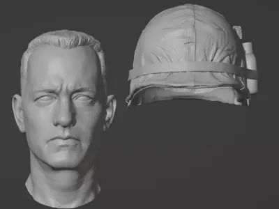 Forrest Gump Head - Tom Hanks 3D print model