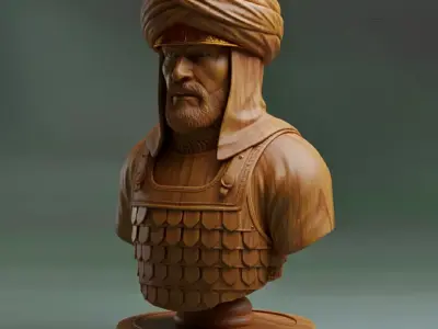 Medieval Muslim Seljuk Soldier Chess Piece 3D print model
