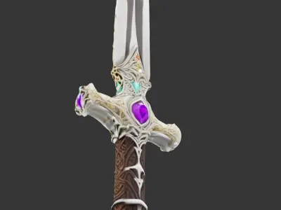 Fantasy Dagger Free low-poly 3D model