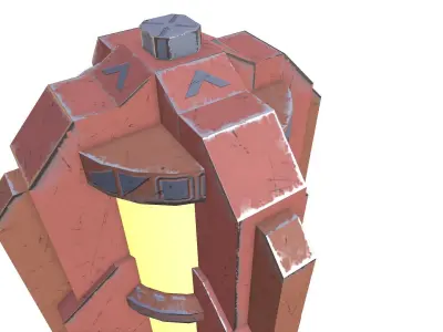 Generator 04 Low-poly 3D model