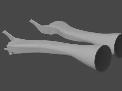 Additional inlet parts for Revell 1-32 scale Tornado GR1 3D print model