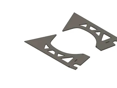 Front Strut Tower Reinforcement Weld on Plates E36 3D model