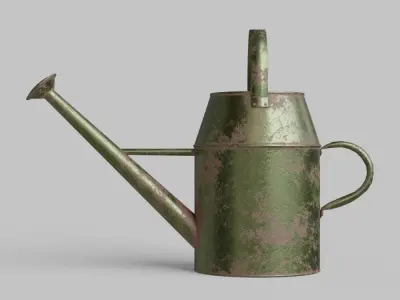 Watering Can Vintage Low-poly 3D model