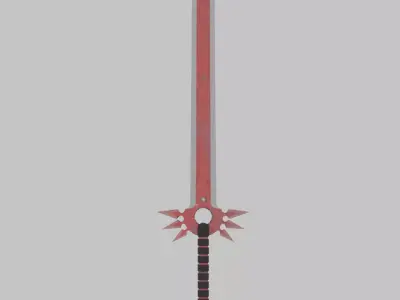 Red Edge Sword 3D model