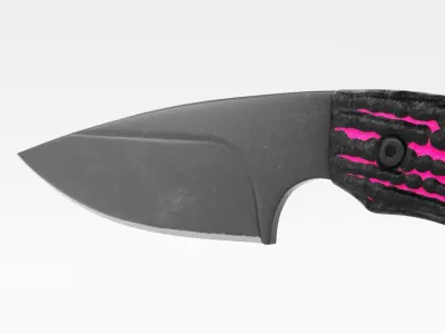 Tactical Combat Knife - Military - Karambit Style 01 Pink Low-poly 3D model