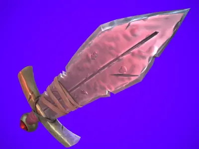 Rusty Sword Low-poly 3D model
