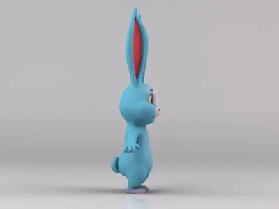 Cartoon Bunny Rabbit Biped 3D model
