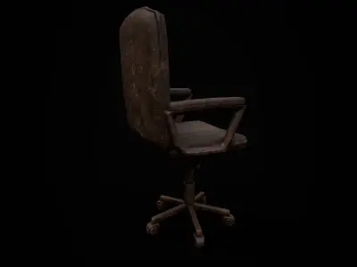 Old Office Chair - Game Ready PBR Low-Poly 3D Model Low-poly 3D model
