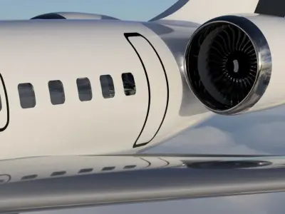 Bombardier Global Express 5000 Aircraft 3D model