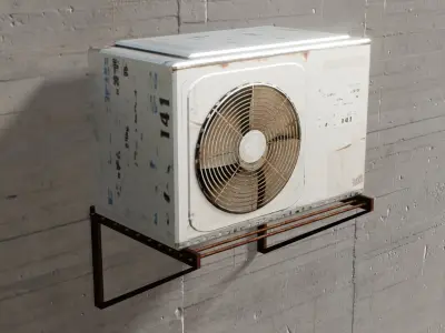 Air Conditioner Free low-poly 3D model