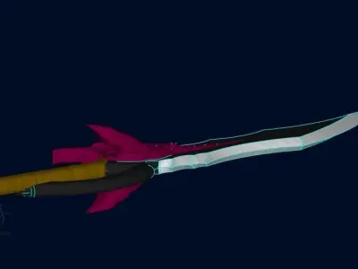 Rasaka fang dagger 3D model