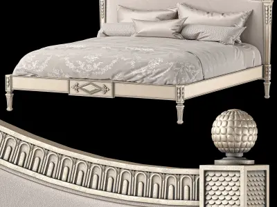 roberto giovannini bed art 1386 3D model