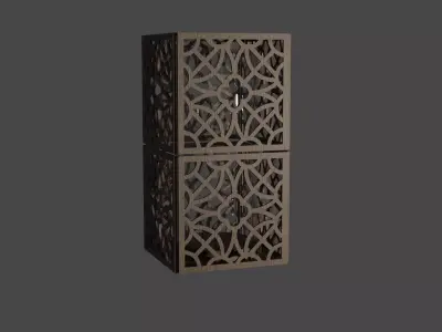 Lamp with PBR textures Low-poly 3D model