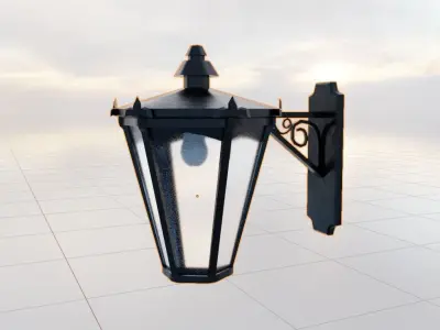 Wall Lamp Free low-poly 3D model