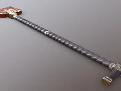 Shovel - Orichalcum Low-poly 3D model
