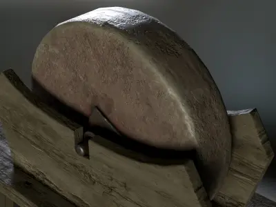 Grindstone Low-poly 3D model purchase