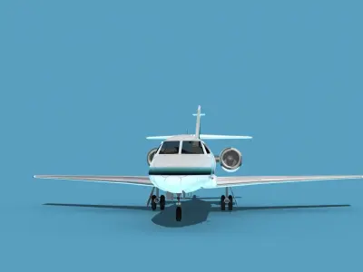 Dassault Falcon 20 V11 3D model