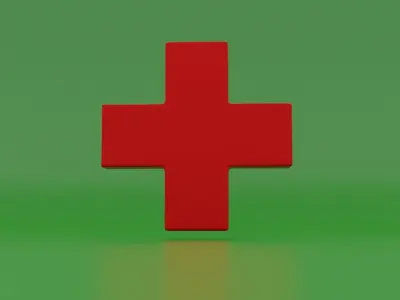 Medical Icon Low-poly 3D model