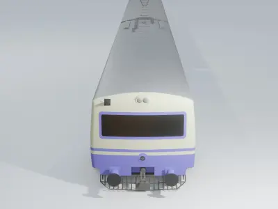 Hyderabad MMTS Low-poly 3D model