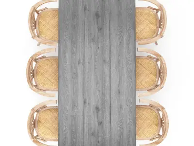 Dining set 02 3D model