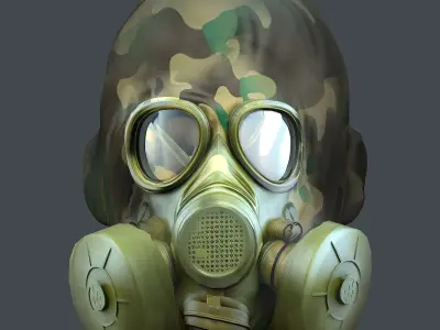 Helmet 3d model military combat Military Low-poly Low-poly 3D model 21