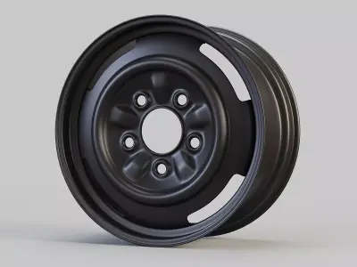 Steel Car Wheel 3D model