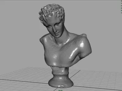 BUST of person Low-poly 3D model purchase