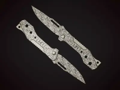 Knife 4 J Low-poly 3D model