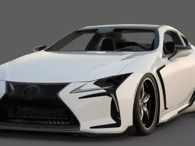 2017 Lexus LC 500 Rowen Body Kit 3D Model Japanese Luxury 3D model