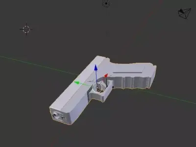 Glock gun Free low-poly 3D model get