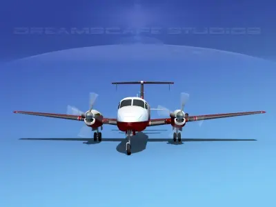 Beechcraft 1900C V17 3D model