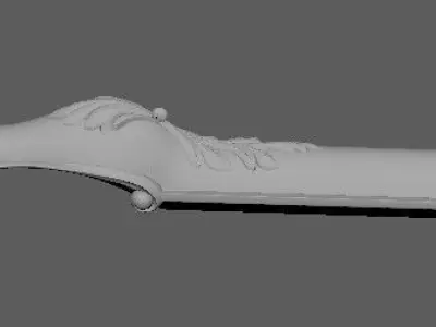 leg High quality 3d models for processing on a cnc machine 3D model