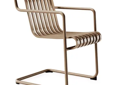 Hay Palissade Cantilever Dining Armchair 3D model