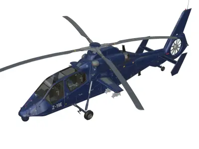 Harbin Z-19 Low-poly 3D model