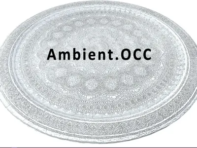 antique Tray - PBR - Game Ready Low-poly 3D model