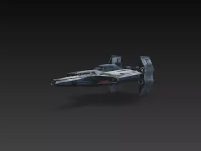 Sci-Fi Advanced Stealth Strike Fighter 3D Print STL 3D print model