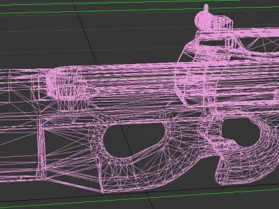 p90 gun 3D model