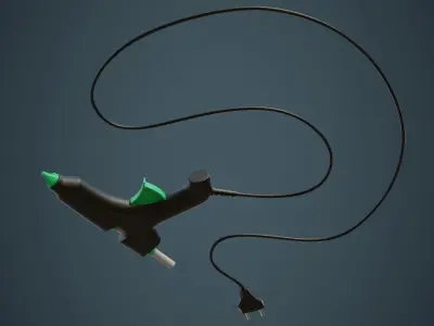 Glue Gun 1A Low-poly 3D model