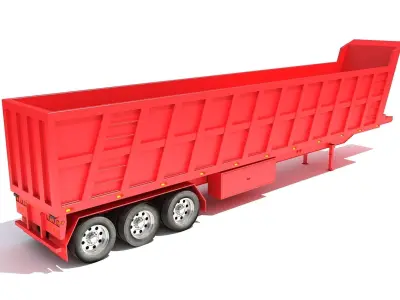 Tipper Trailer 3D model by 3D-Horse