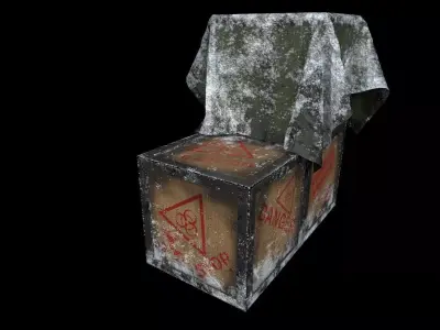 iron box multi low poly Low-poly 3D model