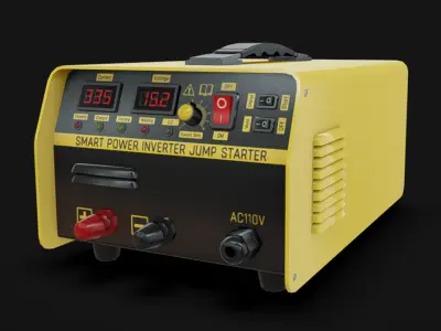 Battery 06 Low-poly 3D model