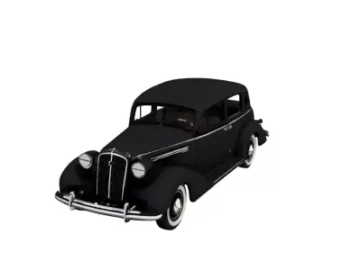 Chevrolet Master Deluxe 1936 Low Poly Vintage Classic Car Low-poly 3D model