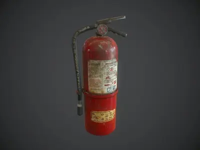 Fire extinguisher pbr Low-poly 3D model get