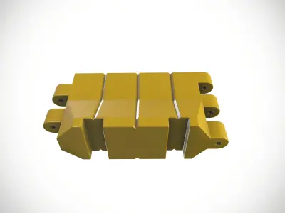 Barrier 1 Low-poly 3D model