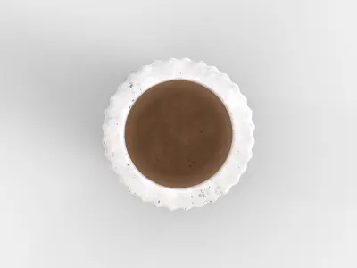 Vase Concrete Small Inverted Low-poly 3D model