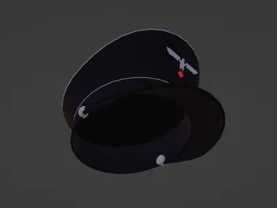 NZI officer hat 3d Low-poly 3D model