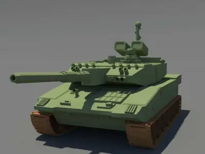 military tank Low-poly 3D model by sankalp123 - Low-poly