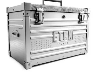 Industrial Metal Toolbox Model Pack Low-poly 3D model